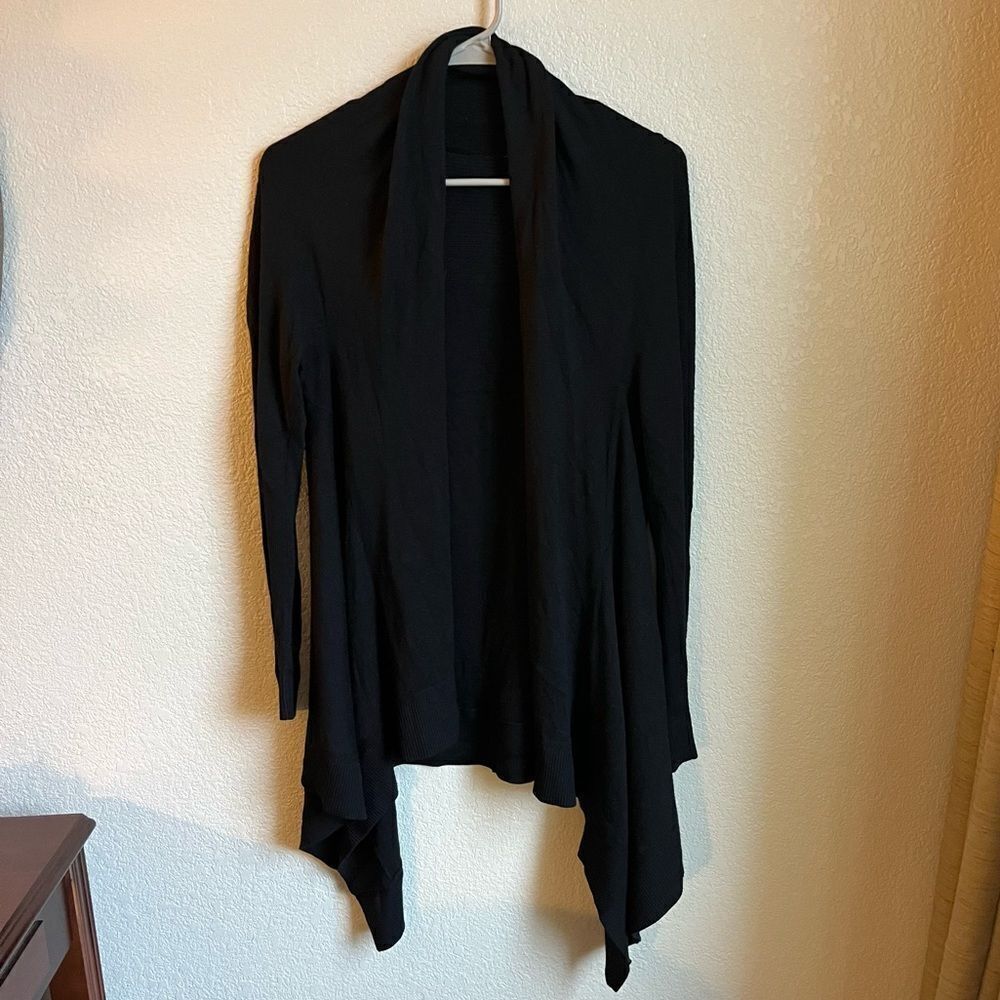 Lululemon Waterfall Black Open Cardigan